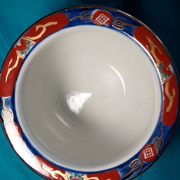 VINTAGE Gold Imari Porcelain  Bowl/Vase - Picture 5 of 8